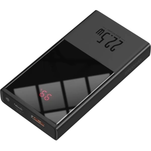 Powerbank Baseus Super Mini, 10000mAh, USB + USB-C, SCP, QC 3.0, PD, 22.5W (czarny)