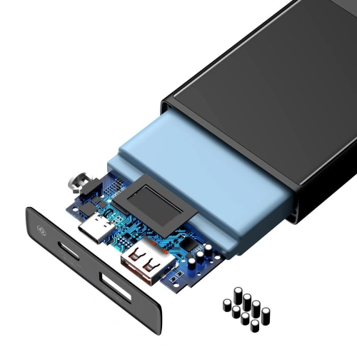 Kup Powerbank Baseus Super Mini, 10000mAh, USB + USB-C, SCP, QC 3.0, PD, 22.5W (černý) - BSU2042BLK - {ean13} - Sklep Home Screen