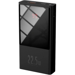 Powerbank Baseus Super Mini, 10000mAh, USB + USB-C, SCP, QC 3.0, PD, 22.5W (czarny)