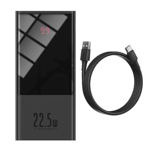 Kup Powerbank Baseus Super Mini, 20000mAh, USB + USB-C, SCP, QC 3.0, PD, 22.5W (černý) - BSU2043BLK - {ean13} - Sklep Home Screen
