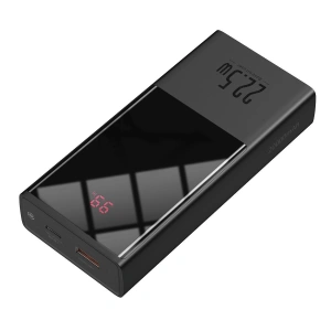 Powerbank Baseus Super Mini, 20000mAh, USB + USB-C, SCP, QC 3.0, PD, 22.5W (czarny)