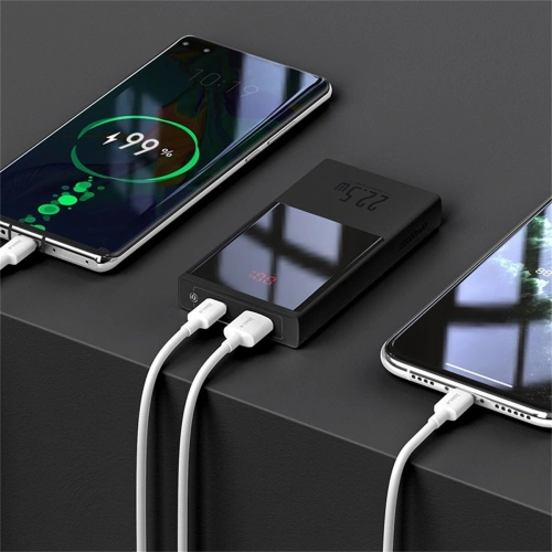 Kup Powerbank Baseus Super Mini, 20000mAh, USB + USB-C, SCP, QC 3.0, PD, 22.5W (černý) - BSU2043BLK - {ean13} - Sklep Home Screen