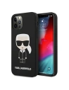 Karl Lagerfeld Apple Tasche KLHCP12LSLFKBK iPhone 12 Pro Max Hartschale schwarz/schwarz Silikon Iconic