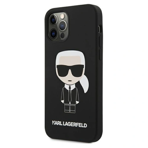 Kup Karl Lagerfeld Apple Tasche KLHCP12LSLFKBK iPhone 12 Pro Max Hartschale schwarz/schwarz Silikon Iconic - KLD468BLK - {ean13} - Sklep Home Screen