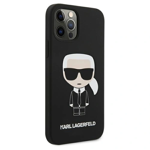 Kup Karl Lagerfeld Apple Tasche KLHCP12LSLFKBK iPhone 12 Pro Max Hartschale schwarz/schwarz Silikon Iconic - KLD468BLK - {ean13} - Sklep Home Screen