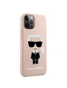 Kup Karl Lagerfeld Apple Tasche KLHCP12LSLFKPI iPhone 12 Pro Max Hartschale hellrosa/hellrosa Silikon Iconic - KLD469PNK - {ean13} - Sklep Home Screen