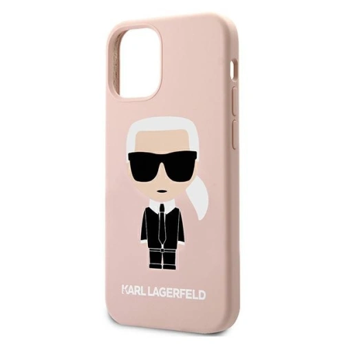 Kup Karl Lagerfeld Apple Tasche KLHCP12LSLFKPI iPhone 12 Pro Max Hartschale hellrosa/hellrosa Silikon Iconic - KLD469PNK - {ean13} - Sklep Home Screen