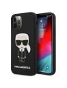 Etui Karl Lagerfeld KLHCP12MSLFKBK Apple iPhone 12/12 Pro hardcase negru/black Silicone Iconic