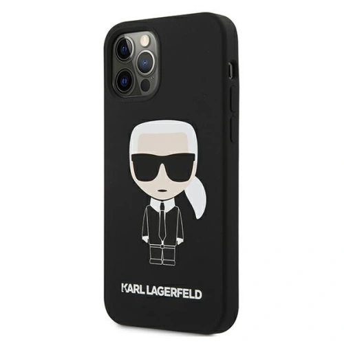 Kup Etui Karl Lagerfeld KLHCP12MSLFKBK Apple iPhone 12/12 Pro hardcase negru/black Silicone Iconic - KLD471BLK - {ean13} - Sklep Home Screen