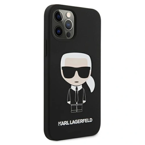 Kup Karl Lagerfeld Apple Tasche KLHCP12MSLFKBK iPhone 12/12 Pro Hartschale schwarz/schwarz Silikon Iconic - KLD471BLK - {ean13} - Sklep Home Screen