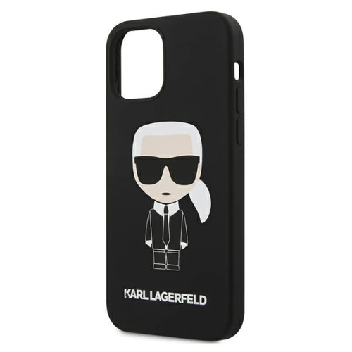 Kup Etui Karl Lagerfeld KLHCP12MSLFKBK Apple iPhone 12/12 Pro hardcase negru/black Silicone Iconic - KLD471BLK - {ean13} - Sklep Home Screen