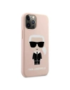 Kup Etui Karl Lagerfeld KLHCP12MSLFKPI Apple iPhone 12/12 Pro hardcase roz pale/roz deschis Silicone Iconic - KLD472PNK - {ean13} - Sklep Home Screen