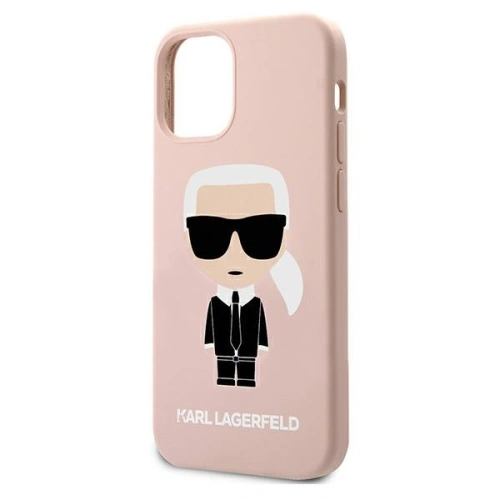 Kup Etui Karl Lagerfeld KLHCP12MSLFKPI Apple iPhone 12/12 Pro hardcase roz pale/roz deschis Silicone Iconic - KLD472PNK - {ean13} - Sklep Home Screen