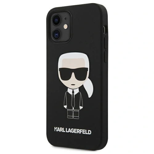 Kup Etui Karl Lagerfeld KLHCP12SSLFKBK Apple iPhone 12 mini hardcase černý/black Silicone Iconic - KLD473BLK - {ean13} - Sklep Home Screen