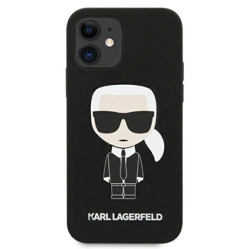 Kup Etui Karl Lagerfeld KLHCP12SSLFKBK Apple iPhone 12 mini hardcase černý/black Silicone Iconic - KLD473BLK - {ean13} - Sklep Home Screen