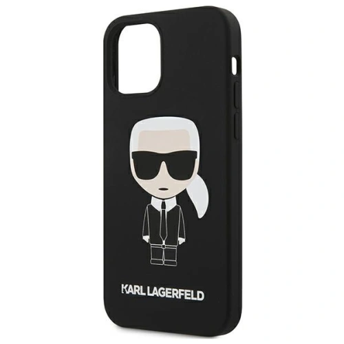 Kup Etui Karl Lagerfeld KLHCP12SSLFKBK Apple iPhone 12 mini hardcase černý/black Silicone Iconic - KLD473BLK - {ean13} - Sklep Home Screen