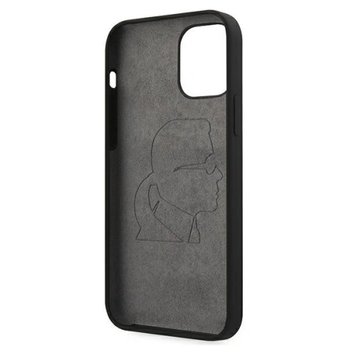 Kup Etui Karl Lagerfeld KLHCP12SSLFKBK Apple iPhone 12 mini hardcase černý/black Silicone Iconic - KLD473BLK - {ean13} - Sklep Home Screen