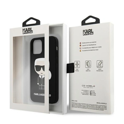 Kup Etui Karl Lagerfeld KLHCP12SSLFKBK Apple iPhone 12 mini hardcase černý/black Silicone Iconic - KLD473BLK - {ean13} - Sklep Home Screen