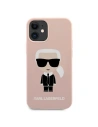Kup Etui Karl Lagerfeld KLHCP12SSLFKPI Apple iPhone 12 mini hardcase jasnorůžový/light pink Silicone Iconic - KLD474PNK - {ean13} - Sklep Home Screen