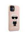Kup Karl Lagerfeld Apple Tasche KLHCP12SSLFKPI iPhone 12 mini hardcase hellrosa/hellrosa Silikon Iconic - KLD474PNK - {ean13} - Sklep Home Screen