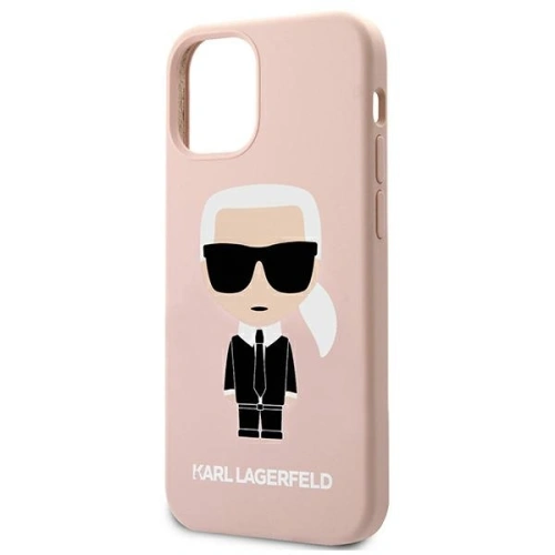 Kup Karl Lagerfeld Apple Tasche KLHCP12SSLFKPI iPhone 12 mini hardcase hellrosa/hellrosa Silikon Iconic - KLD474PNK - {ean13} - Sklep Home Screen