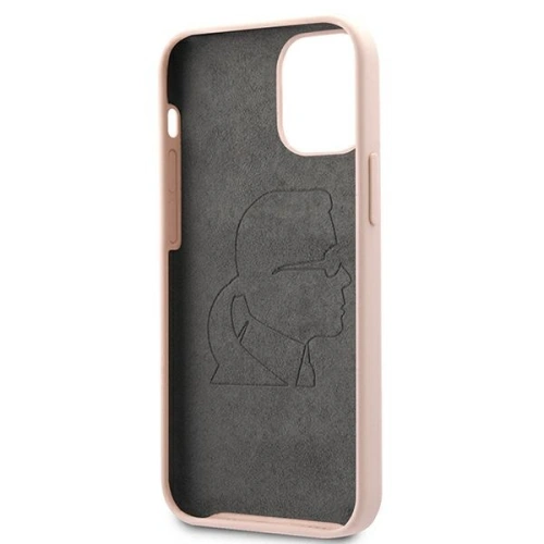 Kup Etui Karl Lagerfeld KLHCP12SSLFKPI Apple iPhone 12 mini hardcase roz deschis/roz light Silicone Iconic - KLD474PNK - {ean13} - Sklep Home Screen