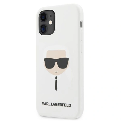 Kup Etui Karl Lagerfeld KLHCP12SSLKHWH Apple iPhone 12 mini bílý/white hardcase Silicone Karl`s Head - KLD475WHT - {ean13} - Sklep Home Screen