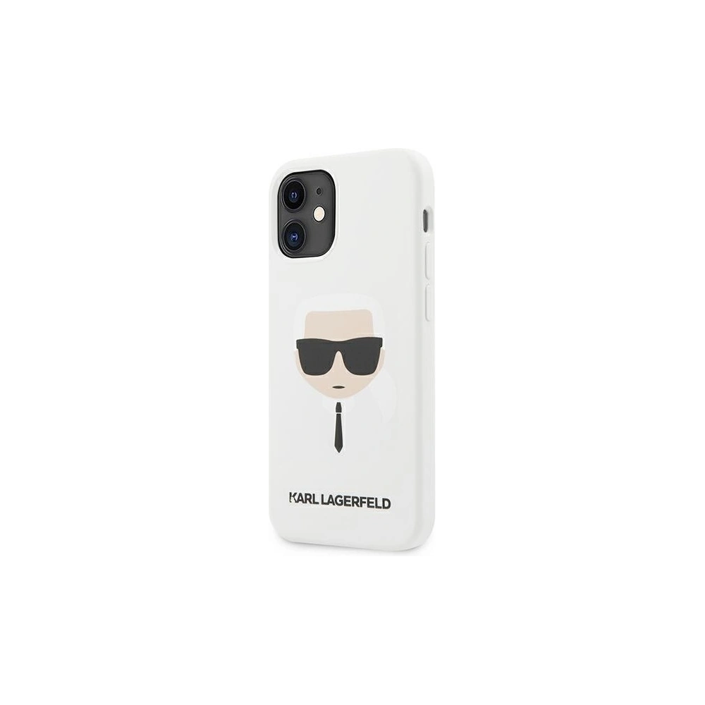 Etui Karl Lagerfeld KLHCP12SSLKHWH Apple iPhone 12 mini biały/white hardcase Silicone Karl`s Head