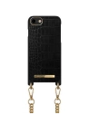 iDeal of Sweden Apple Case Halskette iPhone SE 2022/SE 2020/8/7 (Jet Black Croco)