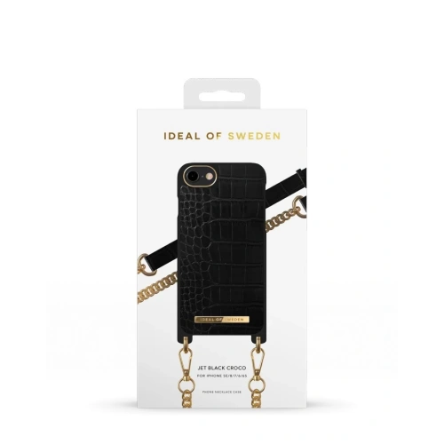 Kup iDeal of Sweden Apple Case Halskette iPhone SE 2022/SE 2020/8/7 (Jet Black Croco) - IDS411JETBLKCRO - {ean13} - Sklep Home Screen