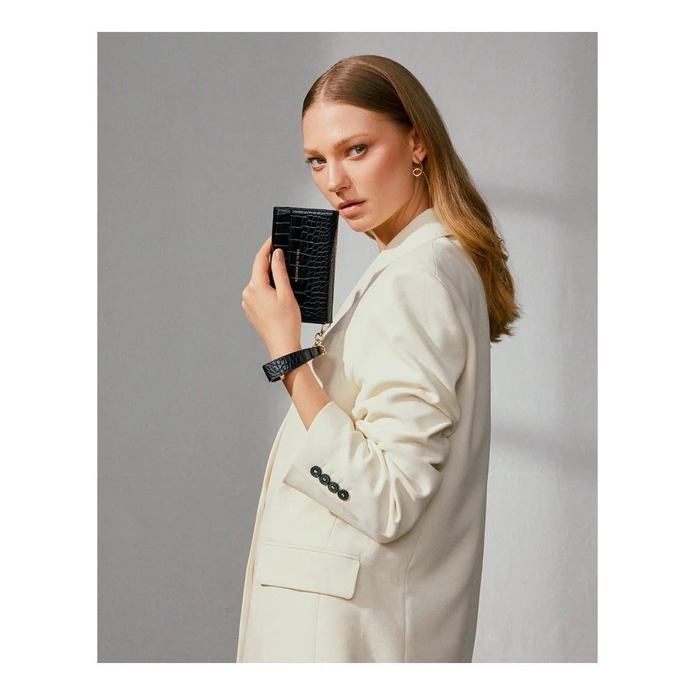 Etui iDeal of Sweden Clutch Apple iPhone 12/12 Pro (Jet Black Croco)