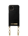 Etui iDeal of Sweden pentru Necklace Apple iPhone 12/12 Pro (Jet Black Croco)
