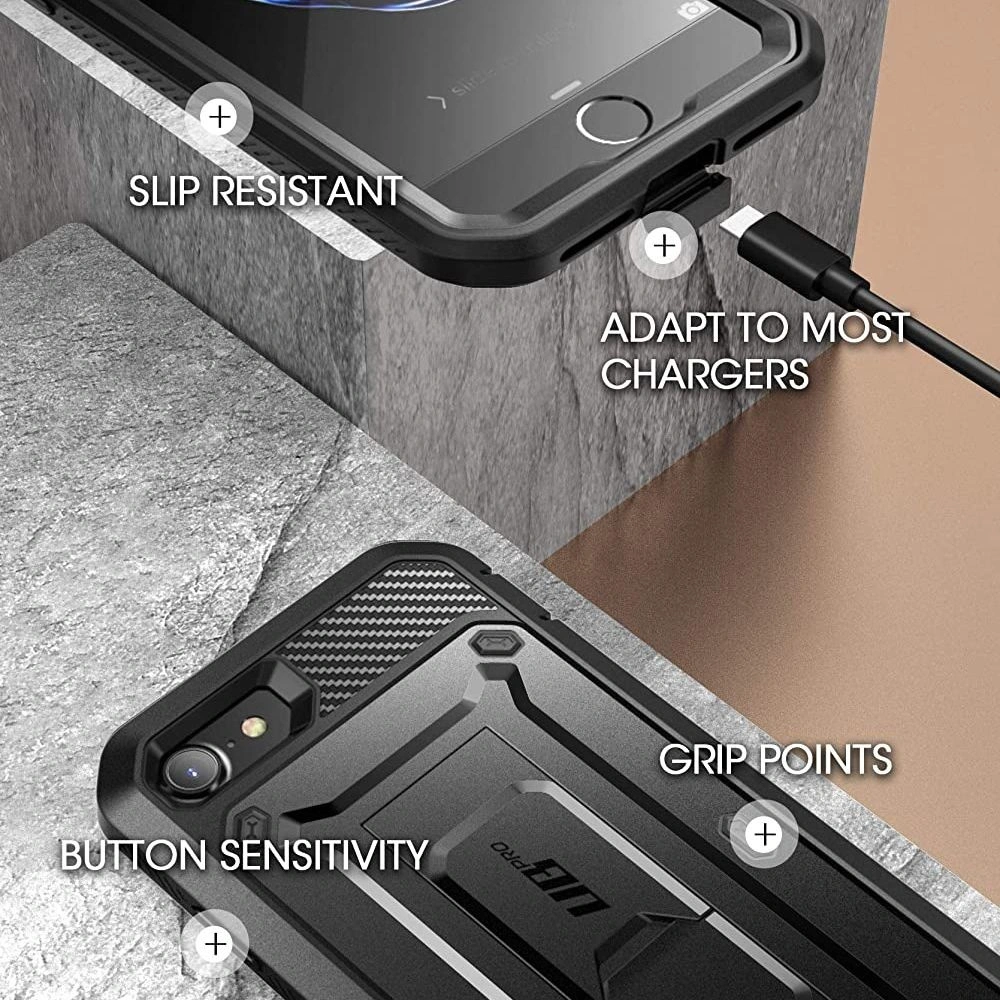 Etui Supcase Unicorn Beetle Pro Apple iPhone SE 2022/SE 2020/8/7 Black