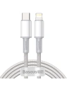 Baseus USB-C zu Lightning Kabel High Density Braided, 20W, PD, 2m (weiß)