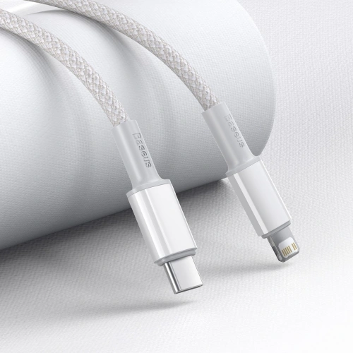 Kup Baseus USB-C zu Lightning Kabel High Density Braided, 20W, PD, 2m (weiß) - BSU2044WHT - {ean13} - Sklep Home Screen