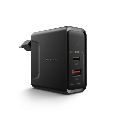 Kup Spigen Ladegerät PowerArc ArcStation F211 USB-C 30W, USB-A 18W Schwarz - SPN1518BLK - {ean13} - Sklep Home Screen