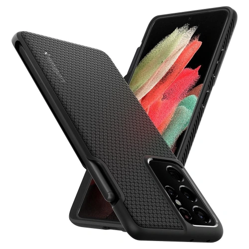 Kup Etui Spigen Liquid Air Pen Samsung Galaxy S21 Ultra Matte Black - SPN1520BLK - {ean13} - Sklep Home Screen
