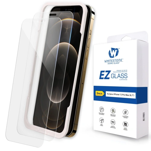 Kup Apple Whitestone EZ Glass gehärtetes Glas iPhone 12 Pro Max [2 PACK] - WSD048 - {ean13} - Sklep Home Screen