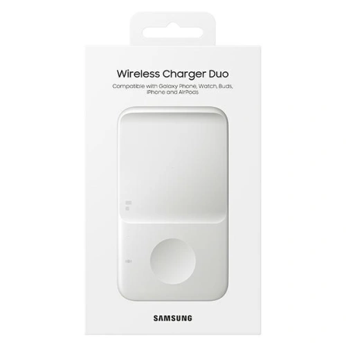 Kup Încărcătorul wireless Samsung Duo EP-P4300TW alb/white - SMG401WHT - {ean13} - Sklep Home Screen