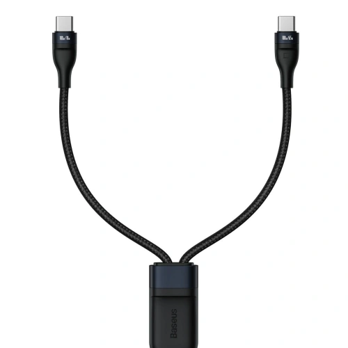 Buy Baseus Flash Series 2-in-1 Cable Type-c to 2x Type-C, 100W, 1.5m Black - BSU2050BLK - {ean13} - Home Screen Store Europe