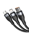 Kup Baseus 1.2m USB 3-in-1 Kabel Flash Series, USB / USB-C zu USB-C + micro USB + Lightning, 100W, (schwarz) - BSU2051BLK - {ean13} - Sklep Home Screen
