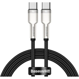 Kup USB-C - USB-C kábel Baseus Cafule, 100W, 1m (fekete) - BSU2052BLK - {ean13} - Sklep Home Screen