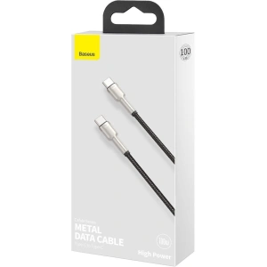 Kup USB-C - USB-C kábel Baseus Cafule, 100W, 1m (fekete) - BSU2052BLK - {ean13} - Sklep Home Screen