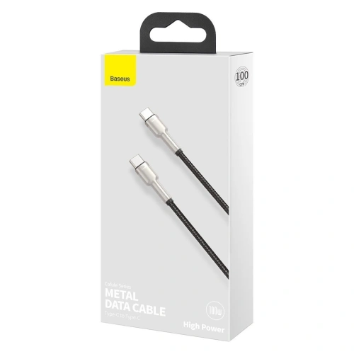 Kup USB-C - USB-C kábel Baseus Cafule, 100W, 1m (fekete) - BSU2052BLK - {ean13} - Sklep Home Screen