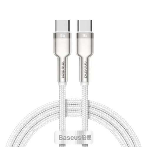 Kup Kabel USB-C do USB-C Baseus Cafule, 100W, 1m (bílý) - BSU2053WHT - {ean13} - Sklep Home Screen