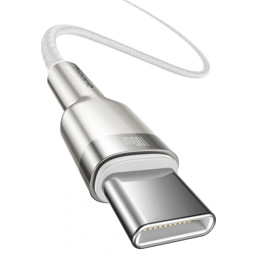 Kup Kabel USB-C do USB-C Baseus Cafule, 100W, 1m (bílý) - BSU2053WHT - {ean13} - Sklep Home Screen