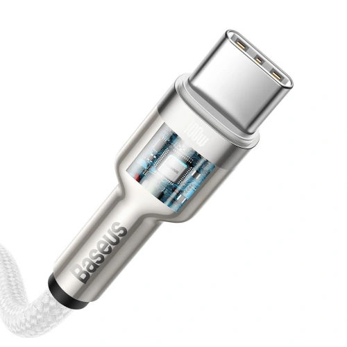 Kup Kabel USB-C do USB-C Baseus Cafule, 100W, 1m (bílý) - BSU2053WHT - {ean13} - Sklep Home Screen