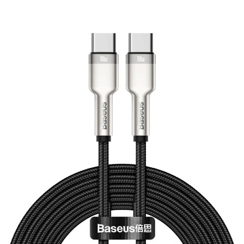 Kup USB-C to USB-C kábel Baseus Cafule, 100W, 2m (fekete) - BSU2054BLK - {ean13} - Sklep Home Screen