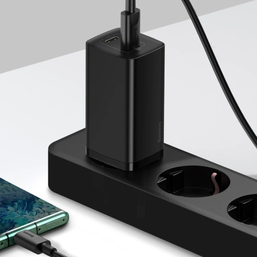 Kup Încărcătorul de rețea Baseus GaN Lite, 2x USB-C, 65W, EU (negru) - BSU2058BLK - {ean13} - Sklep Home Screen