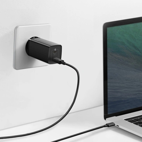 Kup Baseus Ladegerät GaN Lite, 2x USB-C, 65W, EU (schwarz) - BSU2058BLK - {ean13} - Sklep Home Screen